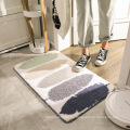 Flocken Badmatten Innenbad Teppich absorbierende Dreckfänger Home Anti Slip Bad Matten auf dem Boden Badezimmerzubehör